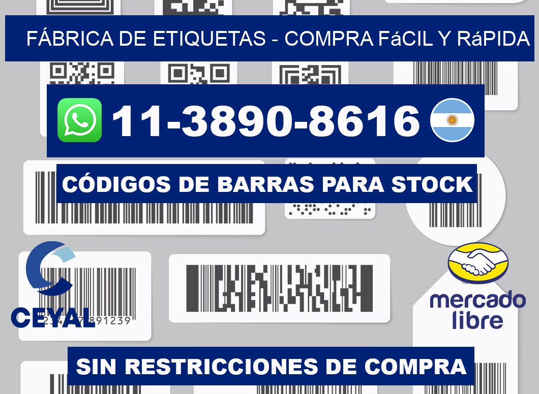 FÁBRICA DE ETIQUETAS - Compra fácil y rápida