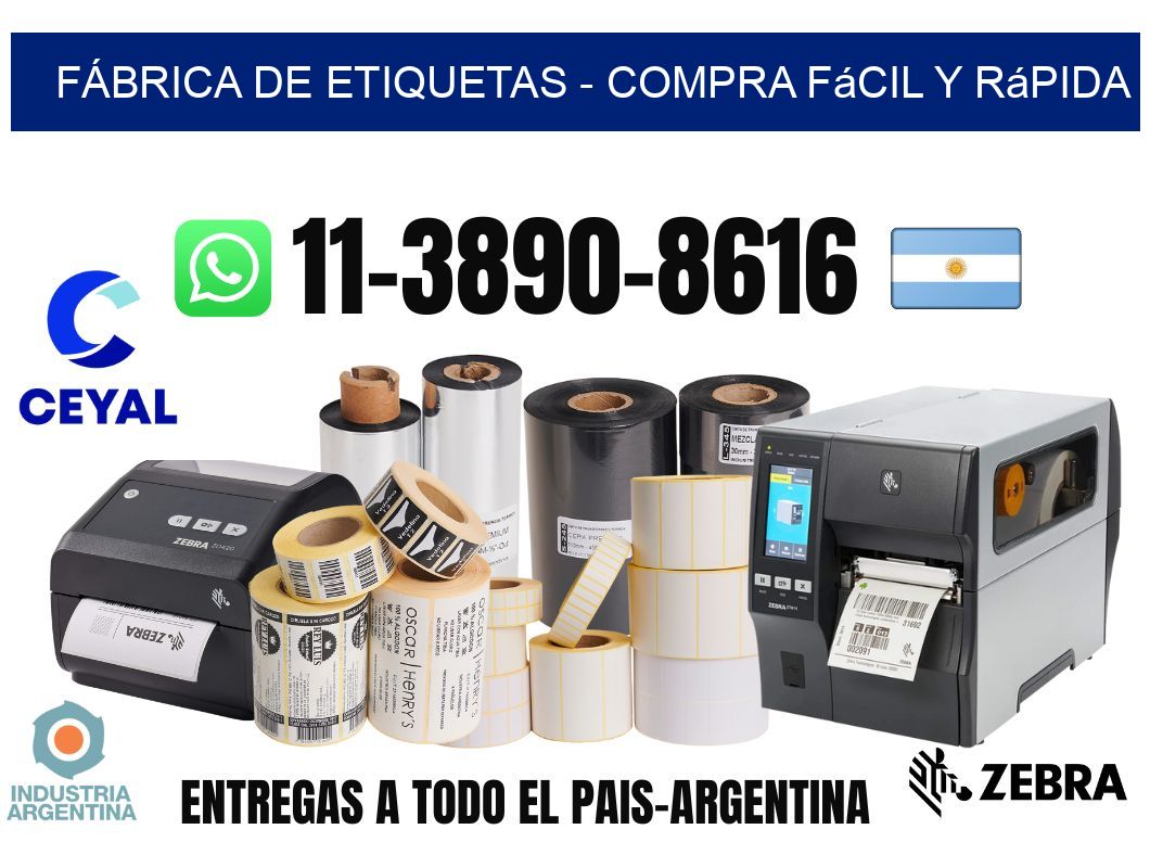 FÁBRICA DE ETIQUETAS – Compra fácil y rápida