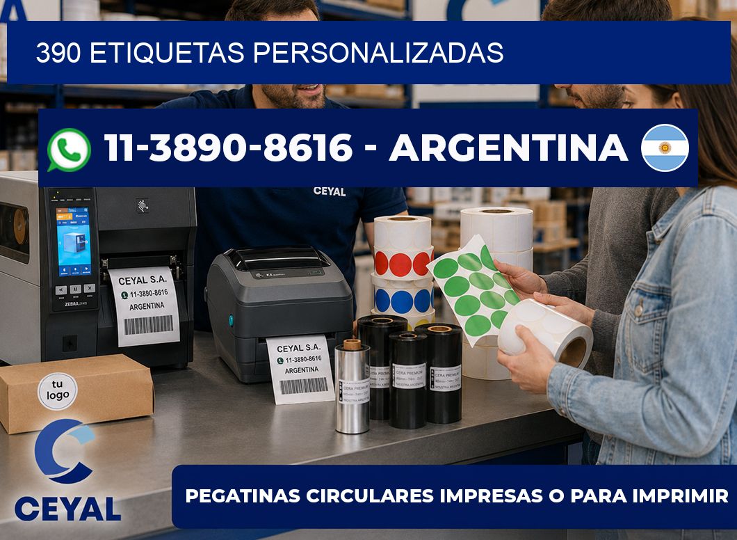 390 ETIQUETAS PERSONALIZADAS