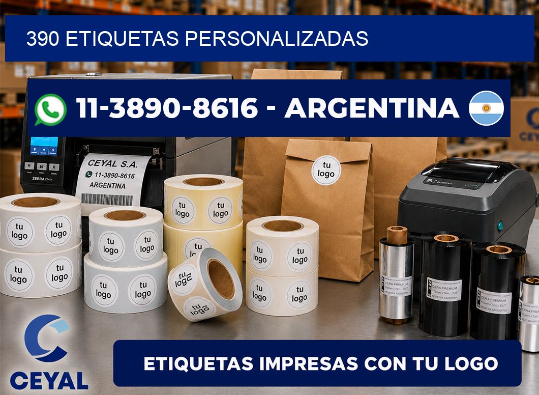 390 ETIQUETAS PERSONALIZADAS