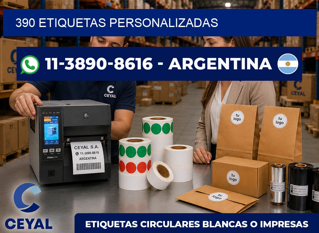 390 ETIQUETAS PERSONALIZADAS