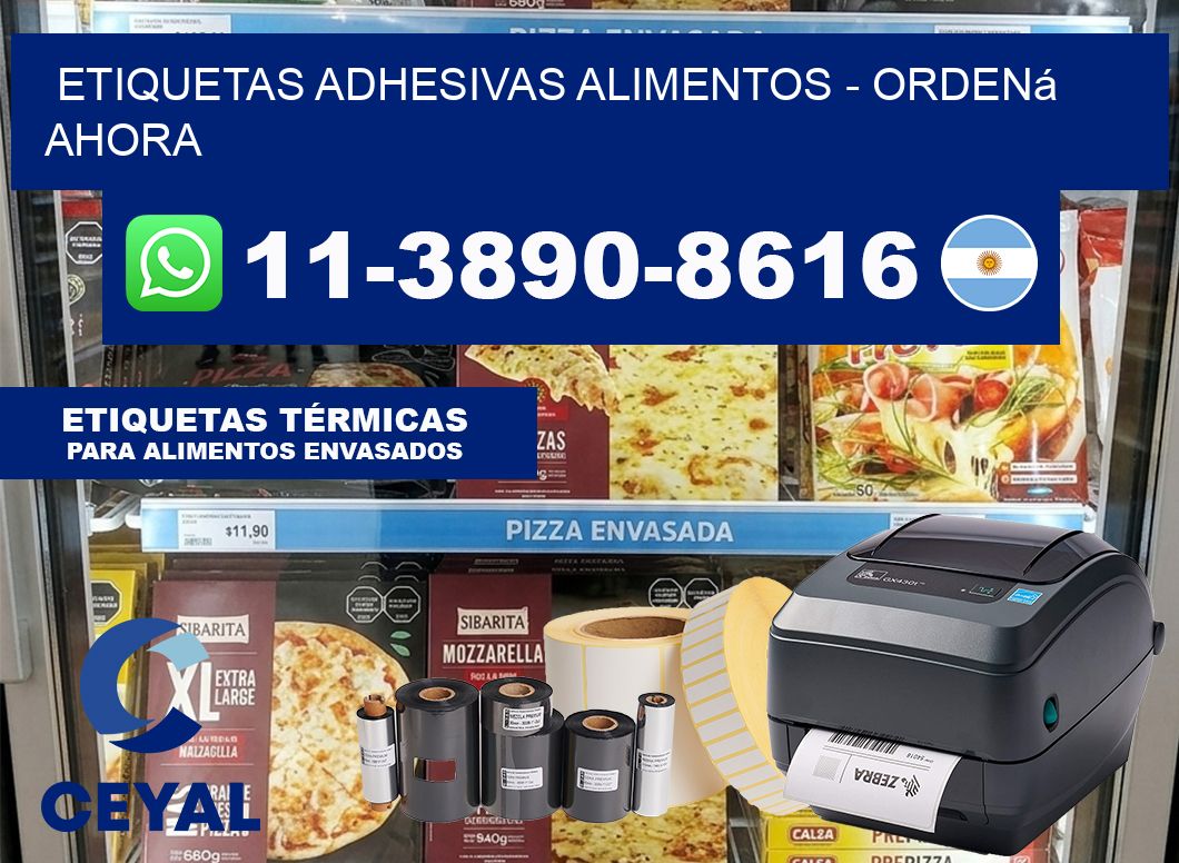 ETIQUETAS ADHESIVAS ALIMENTOS – Ordená ahora
