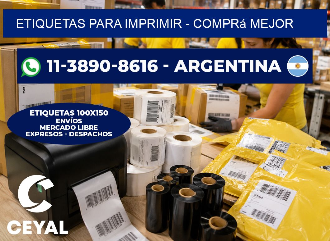 ETIQUETAS PARA IMPRIMIR - Comprá mejor