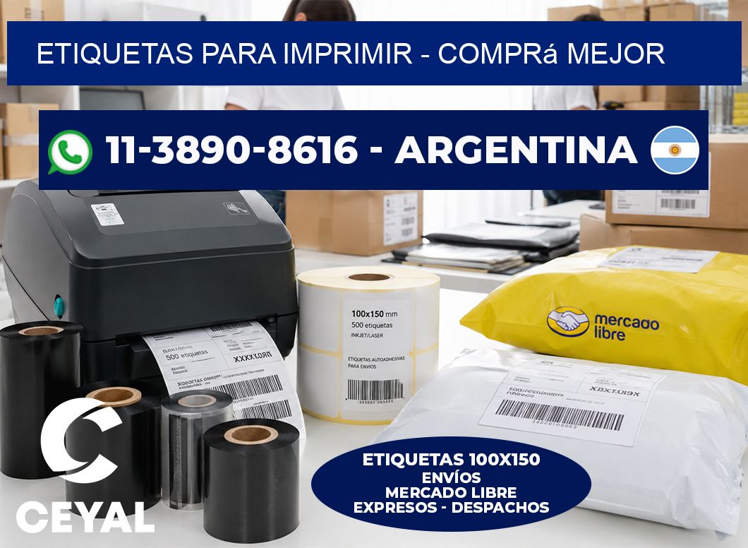 ETIQUETAS PARA IMPRIMIR - Comprá mejor