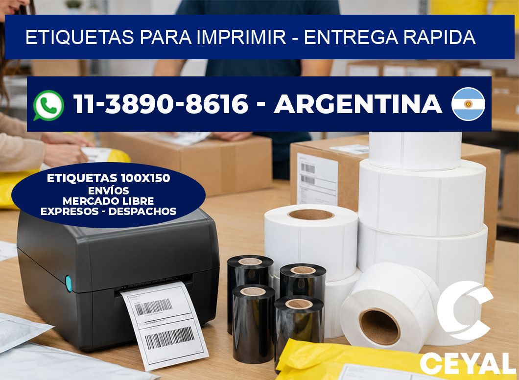 ETIQUETAS PARA IMPRIMIR – entrega rapida