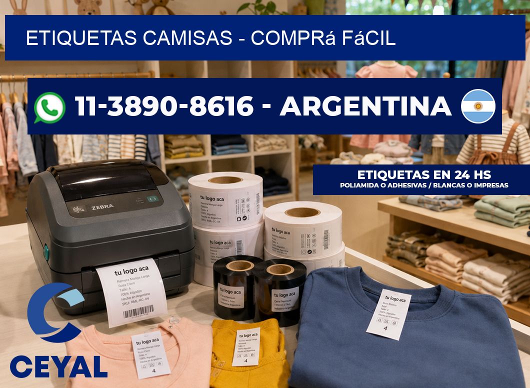 Etiquetas Camisas – Comprá fácil