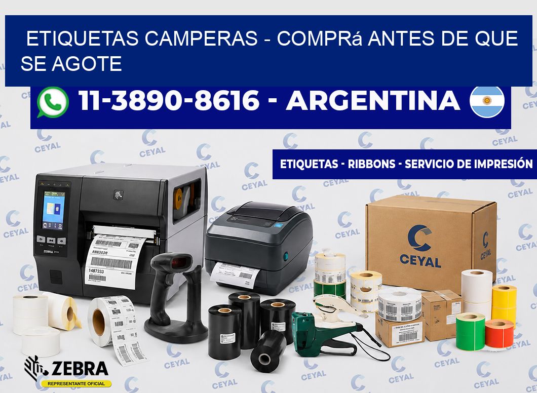 Etiquetas Camperas - Comprá antes de que se agote