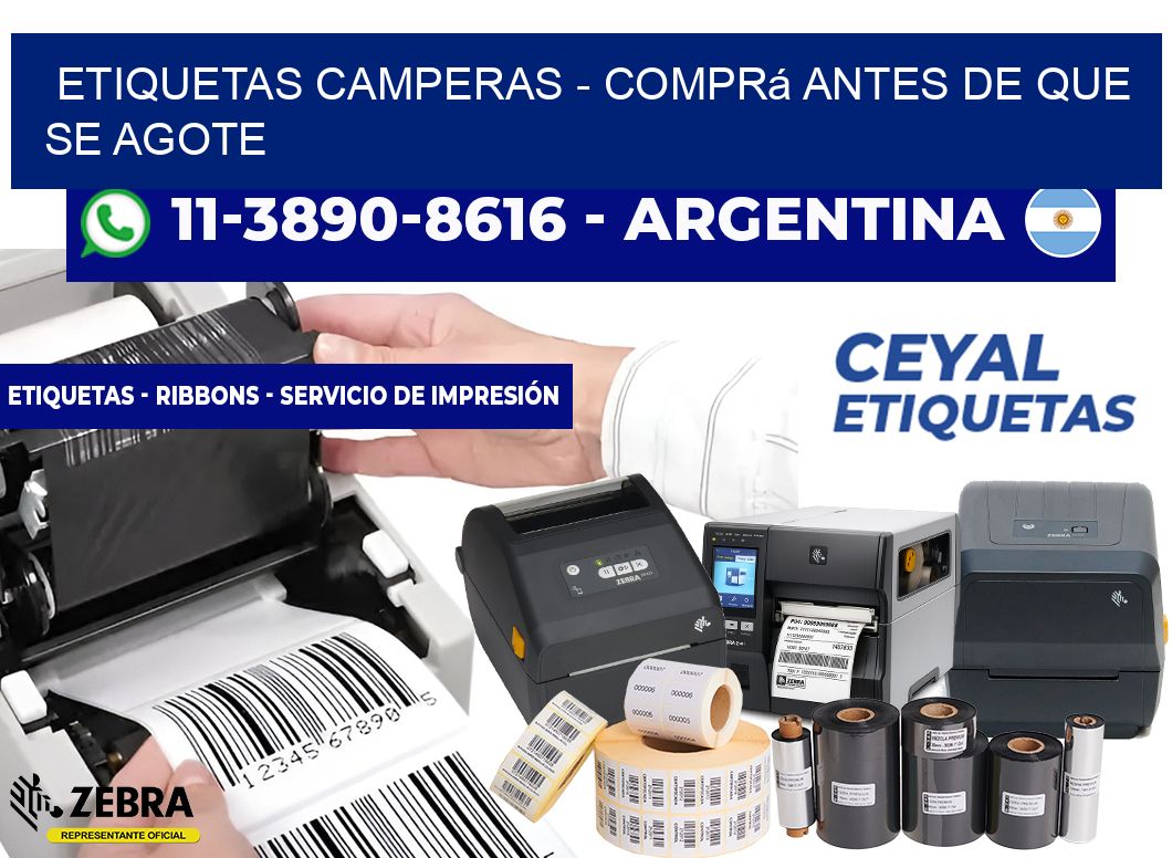 Etiquetas Camperas - Comprá antes de que se agote