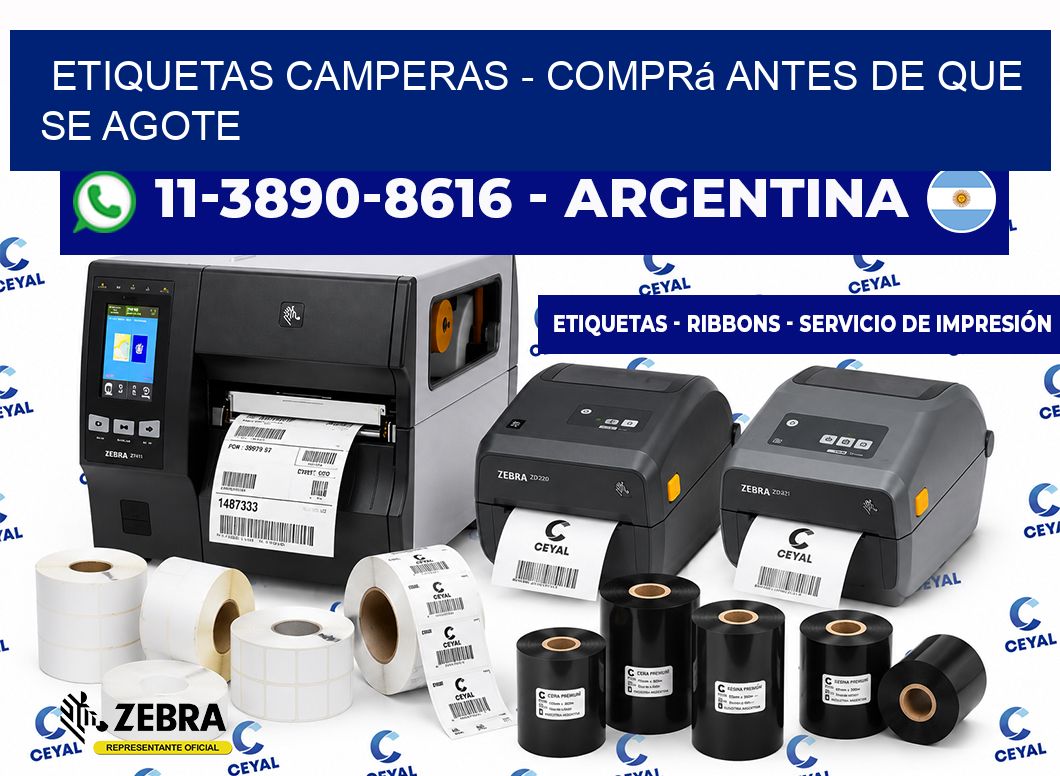 Etiquetas Camperas - Comprá antes de que se agote