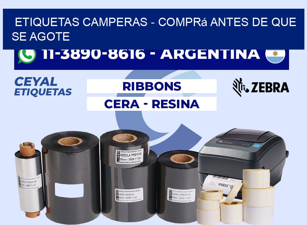 Etiquetas Camperas - Comprá antes de que se agote
