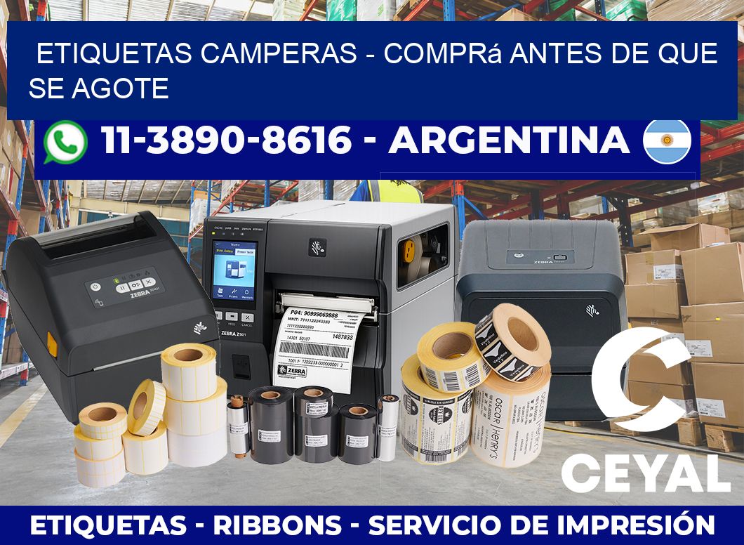 Etiquetas Camperas – Comprá antes de que se agote