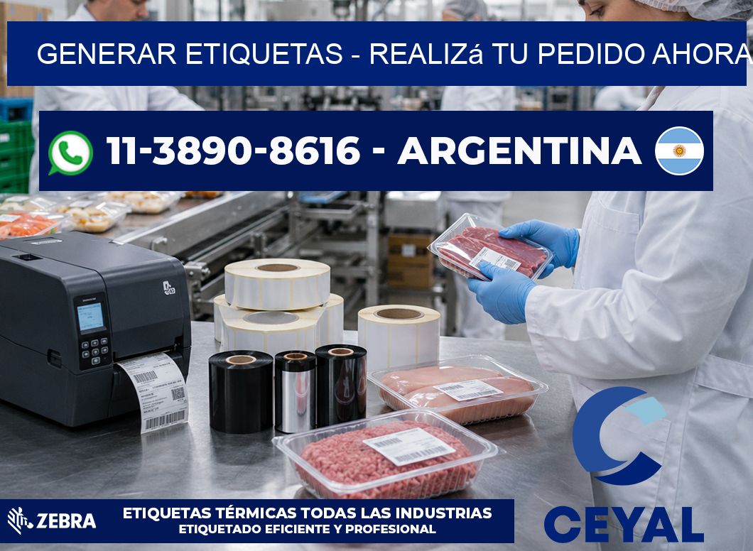 GENERAR ETIQUETAS - Realizá tu pedido ahora