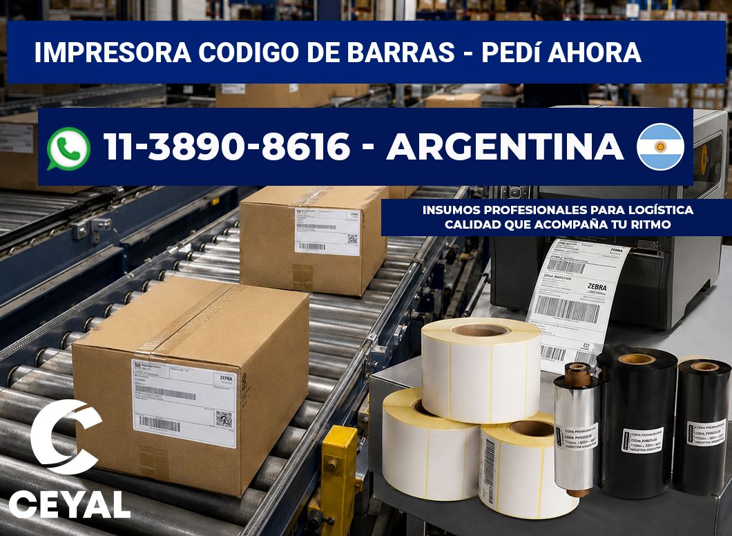 IMPRESORA CODIGO DE BARRAS - Pedí ahora