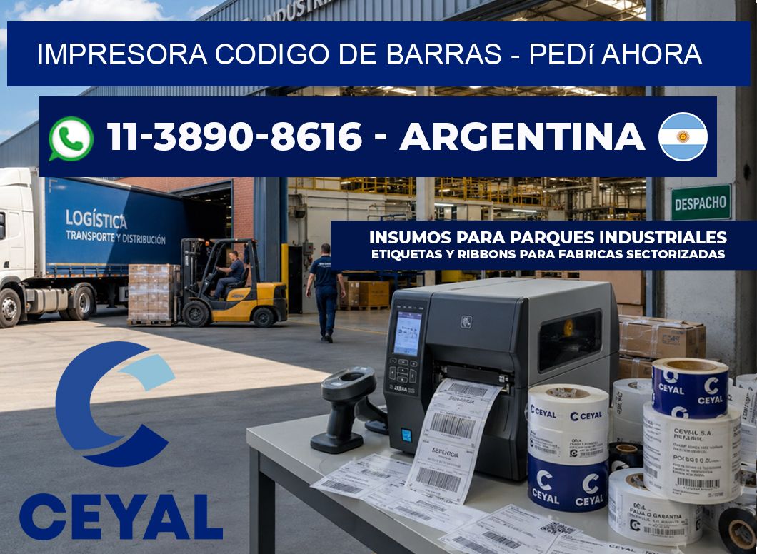 IMPRESORA CODIGO DE BARRAS – Pedí ahora