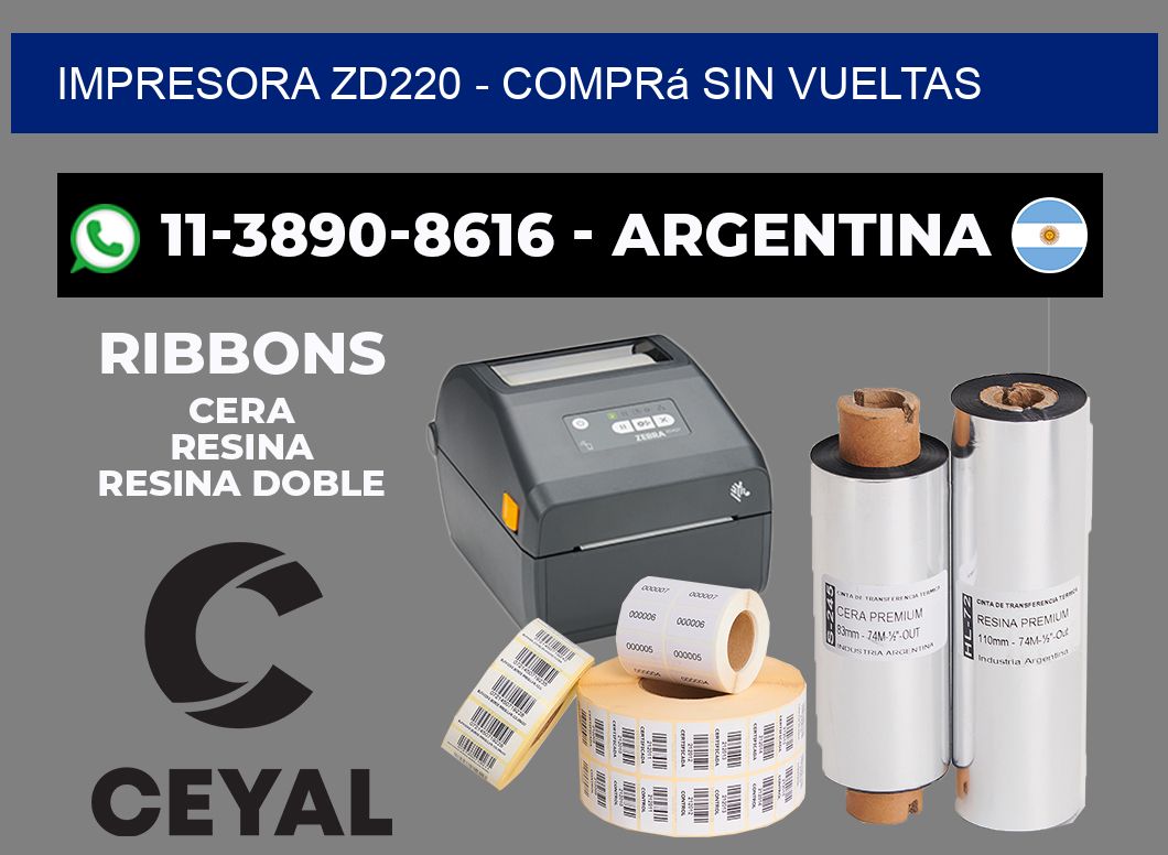 IMPRESORA ZD220 - Comprá sin vueltas