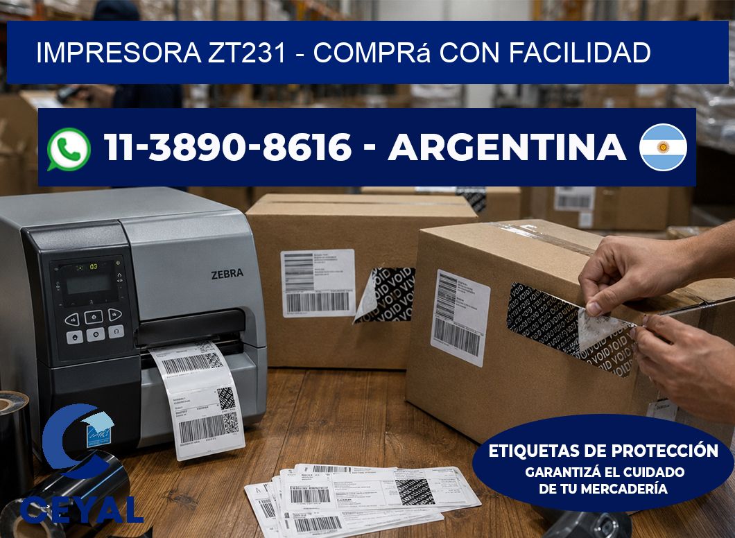 IMPRESORA ZT231 - Comprá con facilidad