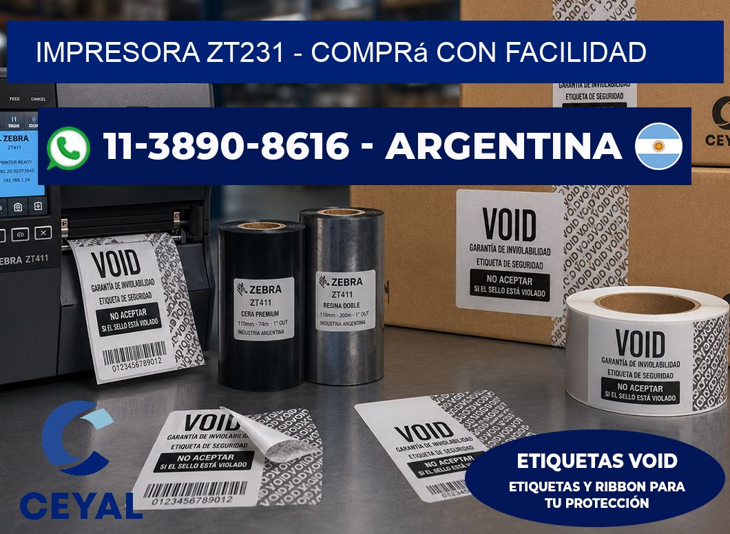 IMPRESORA ZT231 - Comprá con facilidad