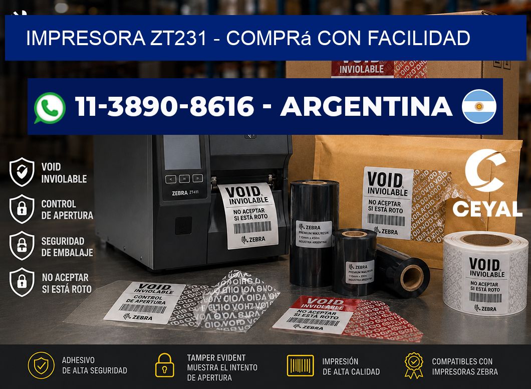 IMPRESORA ZT231 - Comprá con facilidad