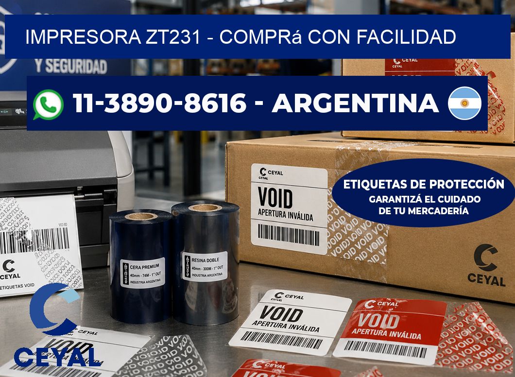 IMPRESORA ZT231 – Comprá con facilidad