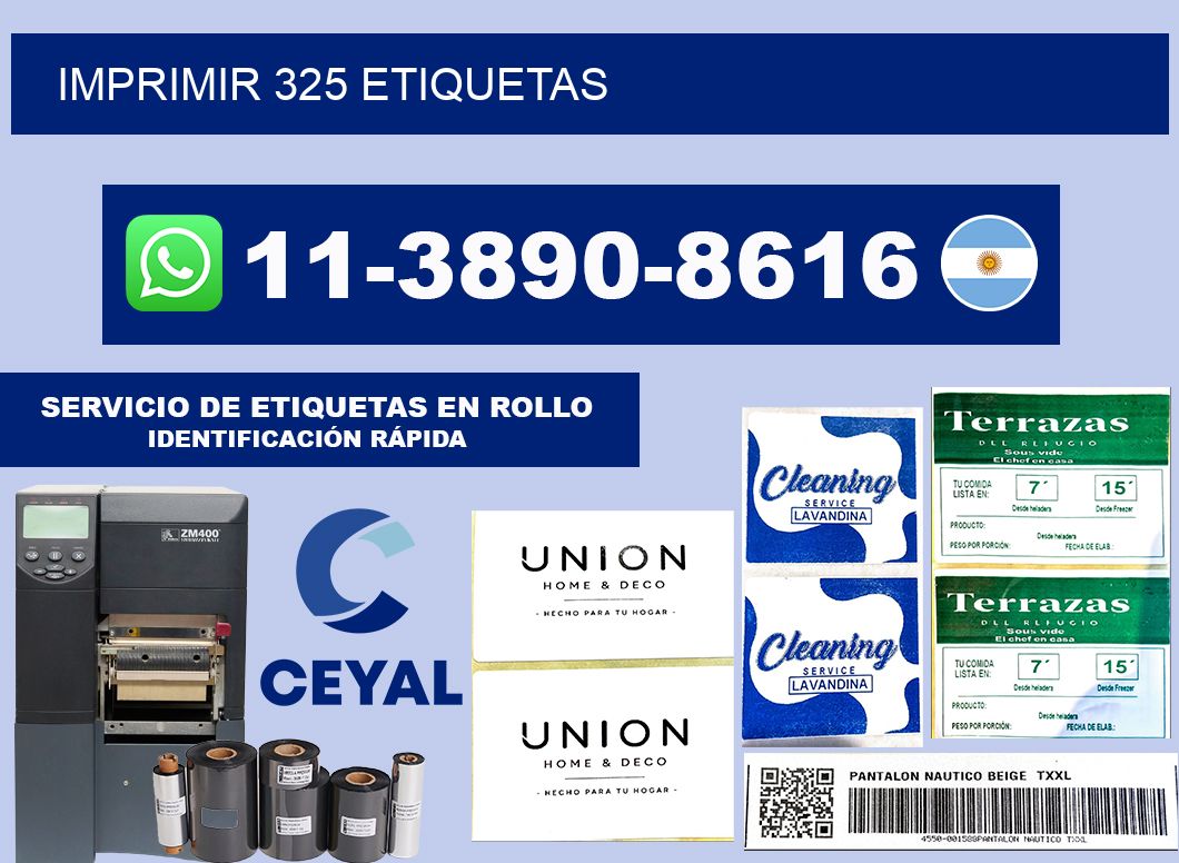 IMPRIMIR 325 ETIQUETAS