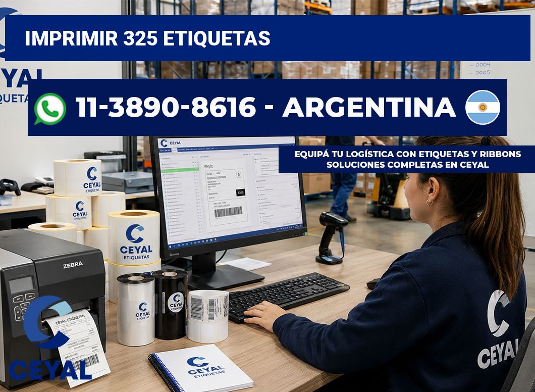 IMPRIMIR 325 ETIQUETAS
