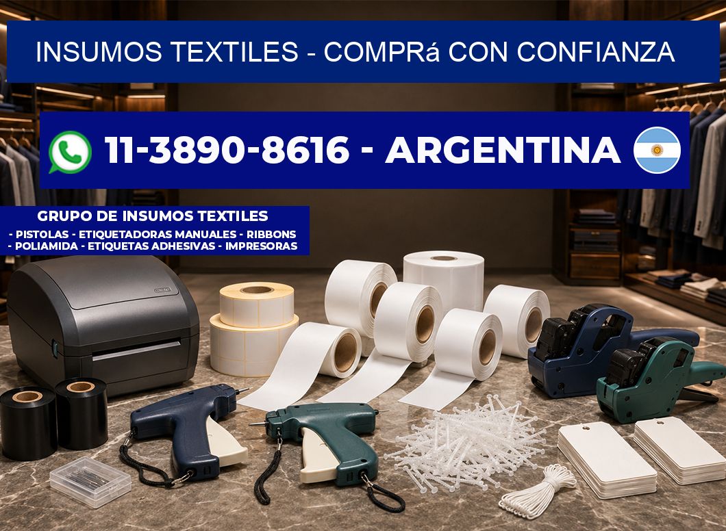INSUMOS TEXTILES - Comprá con confianza
