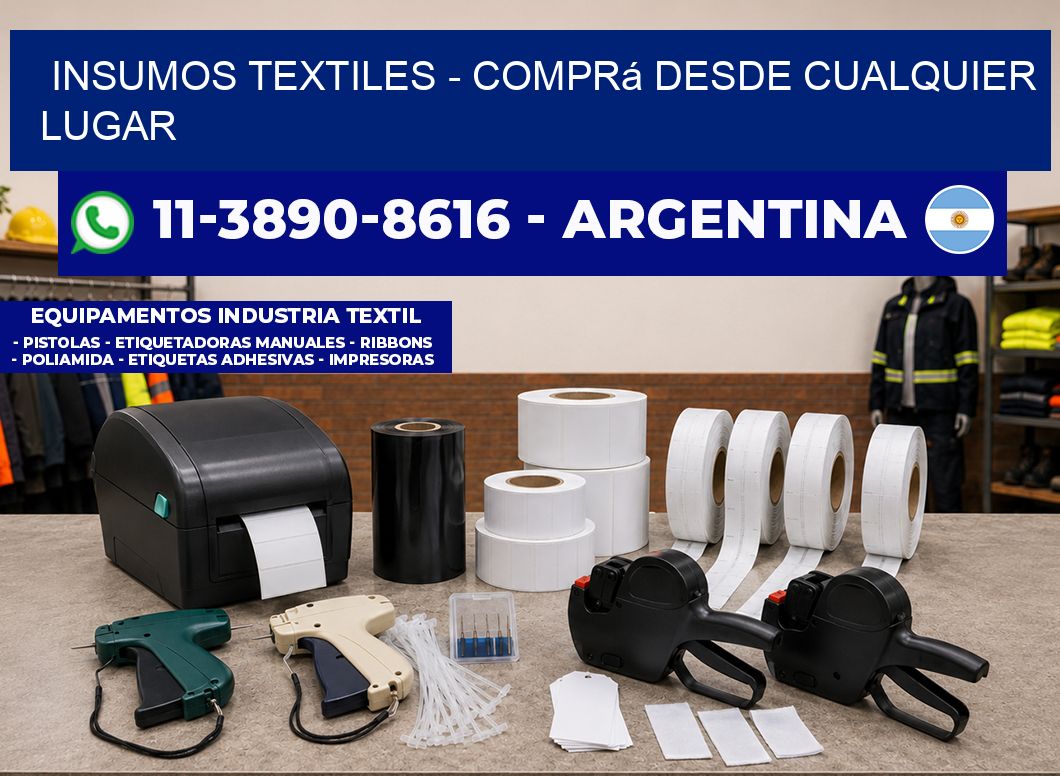 INSUMOS TEXTILES - Comprá desde cualquier lugar