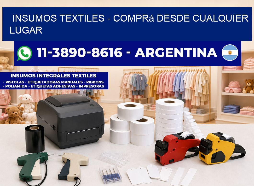 INSUMOS TEXTILES - Comprá desde cualquier lugar