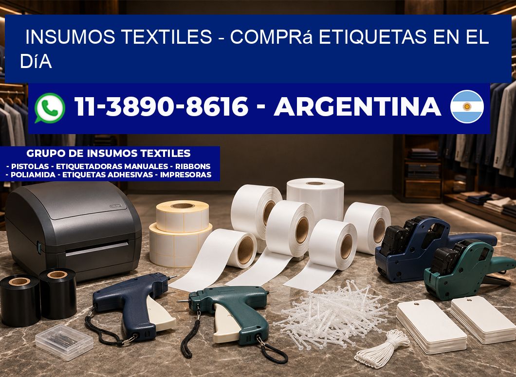 INSUMOS TEXTILES - Comprá etiquetas en el día