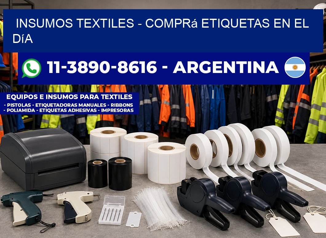 INSUMOS TEXTILES - Comprá etiquetas en el día