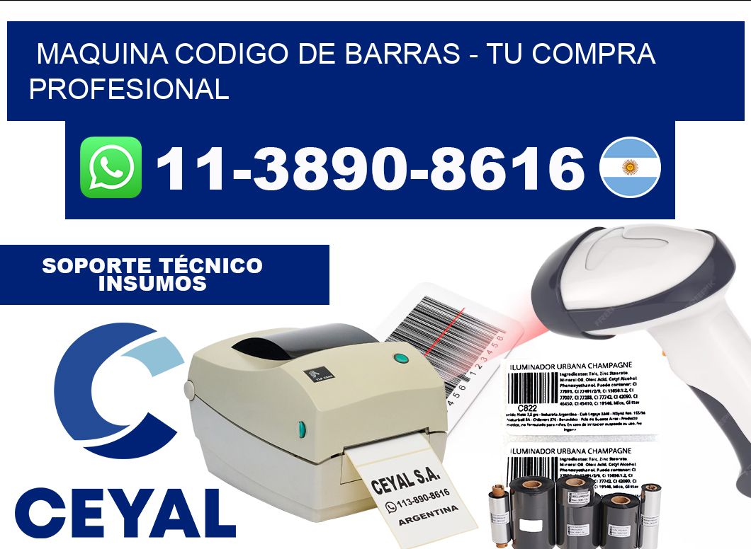 MAQUINA CODIGO DE BARRAS - Tu compra profesional