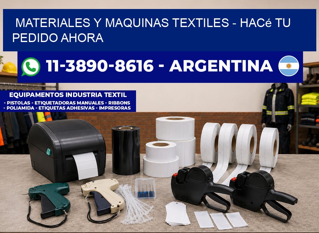 MATERIALES Y MAQUINAS TEXTILES – Hacé tu pedido ahora