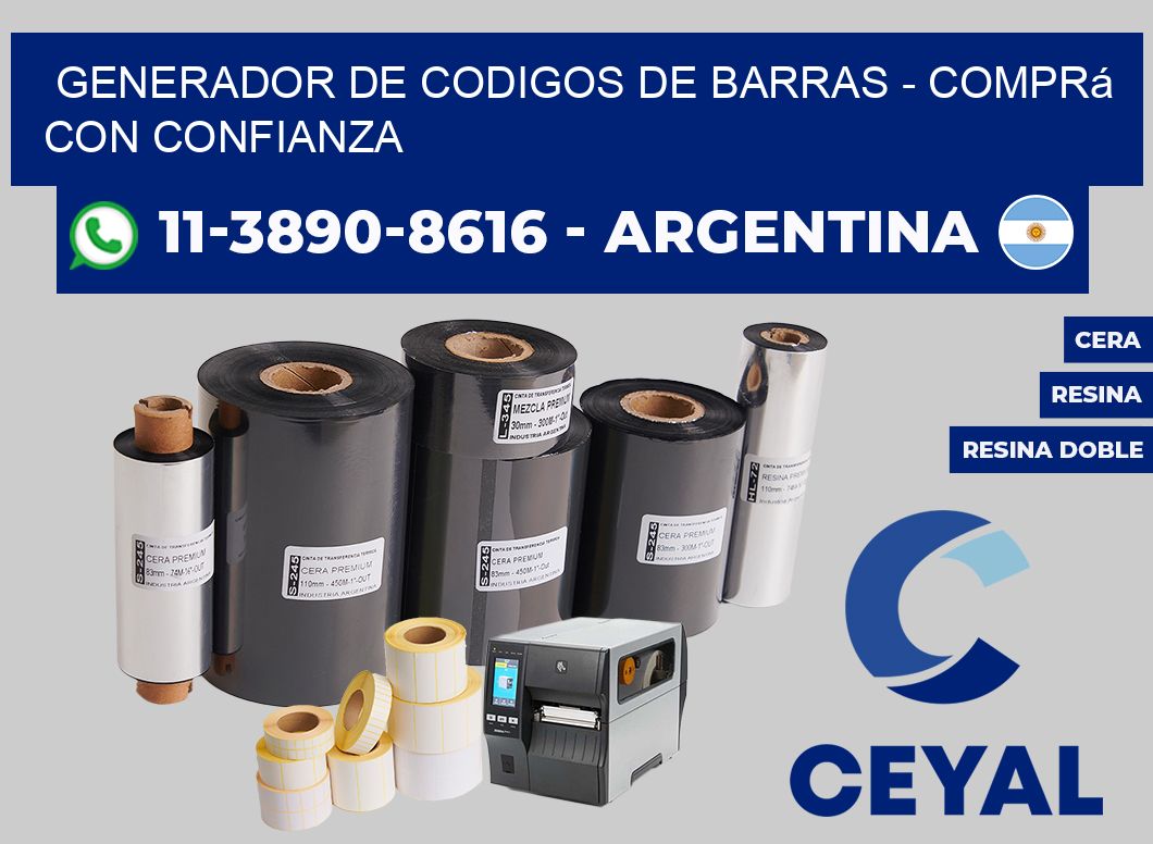 generador de codigos de barras - Comprá con confianza