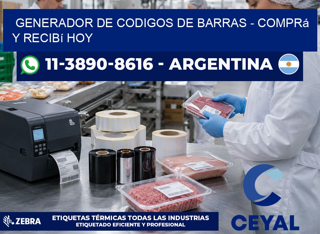 generador de codigos de barras - Comprá y recibí hoy