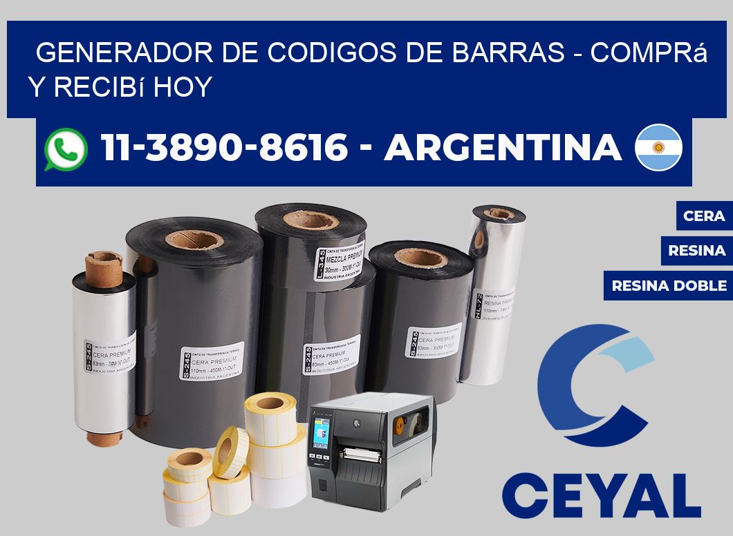 generador de codigos de barras - Comprá y recibí hoy