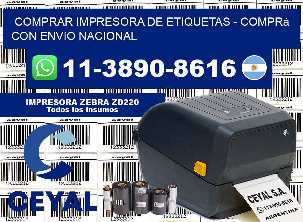 COMPRAR IMPRESORA DE ETIQUETAS - Comprá con envío nacional