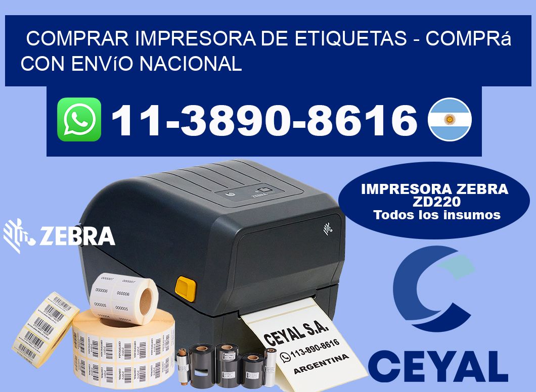COMPRAR IMPRESORA DE ETIQUETAS - Comprá con envío nacional