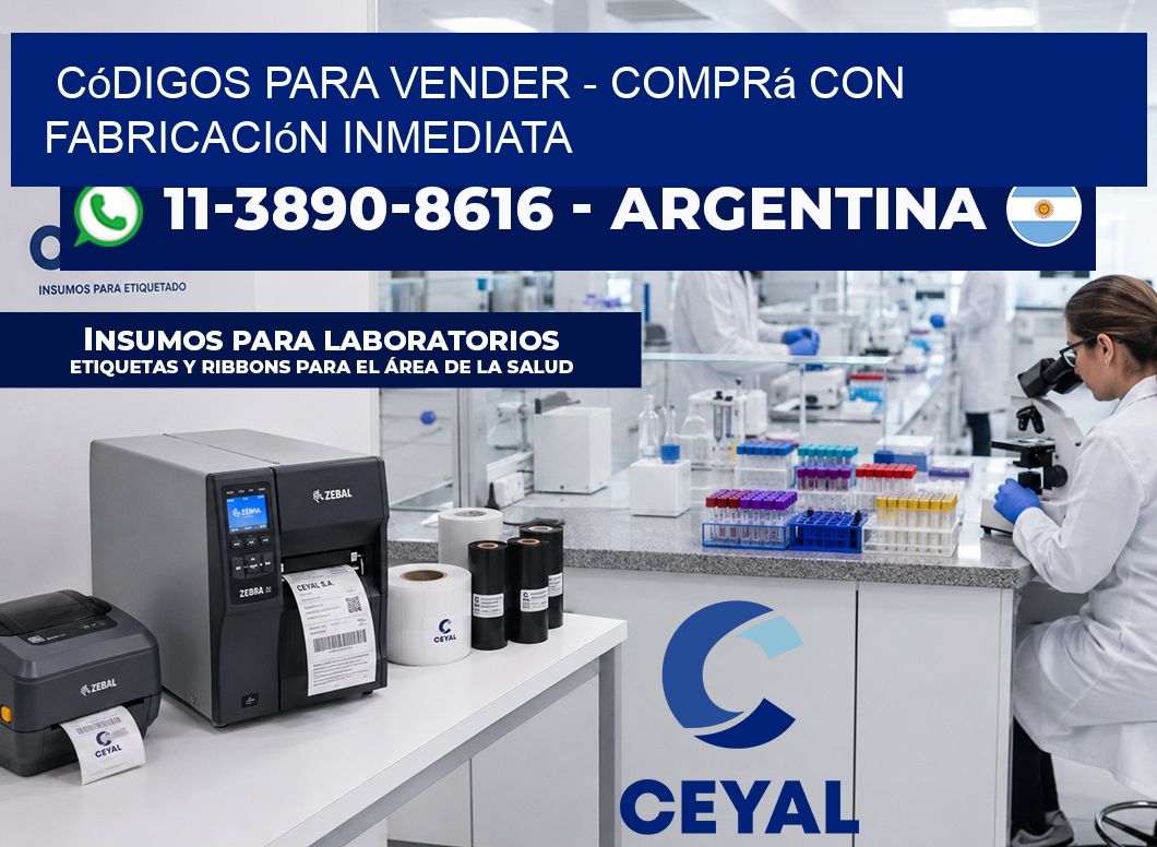 Códigos para vender – Comprá con fabricación inmediata