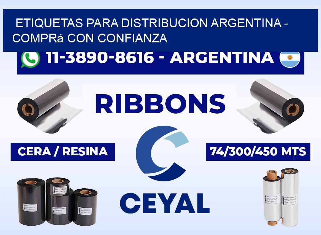 ETIQUETAS PARA DISTRIBUCION ARGENTINA - Comprá con confianza