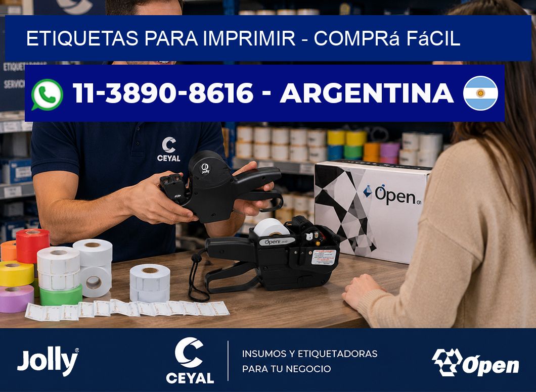ETIQUETAS PARA IMPRIMIR - Comprá fácil