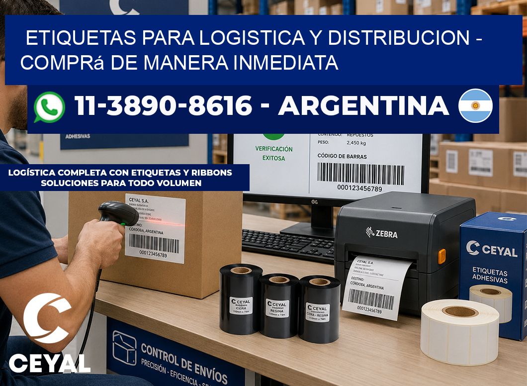 ETIQUETAS PARA LOGISTICA Y DISTRIBUCION - Comprá de manera inmediata