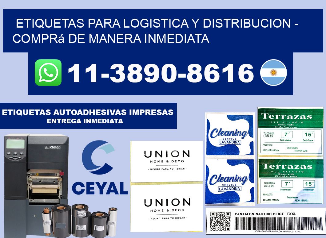 ETIQUETAS PARA LOGISTICA Y DISTRIBUCION - Comprá de manera inmediata