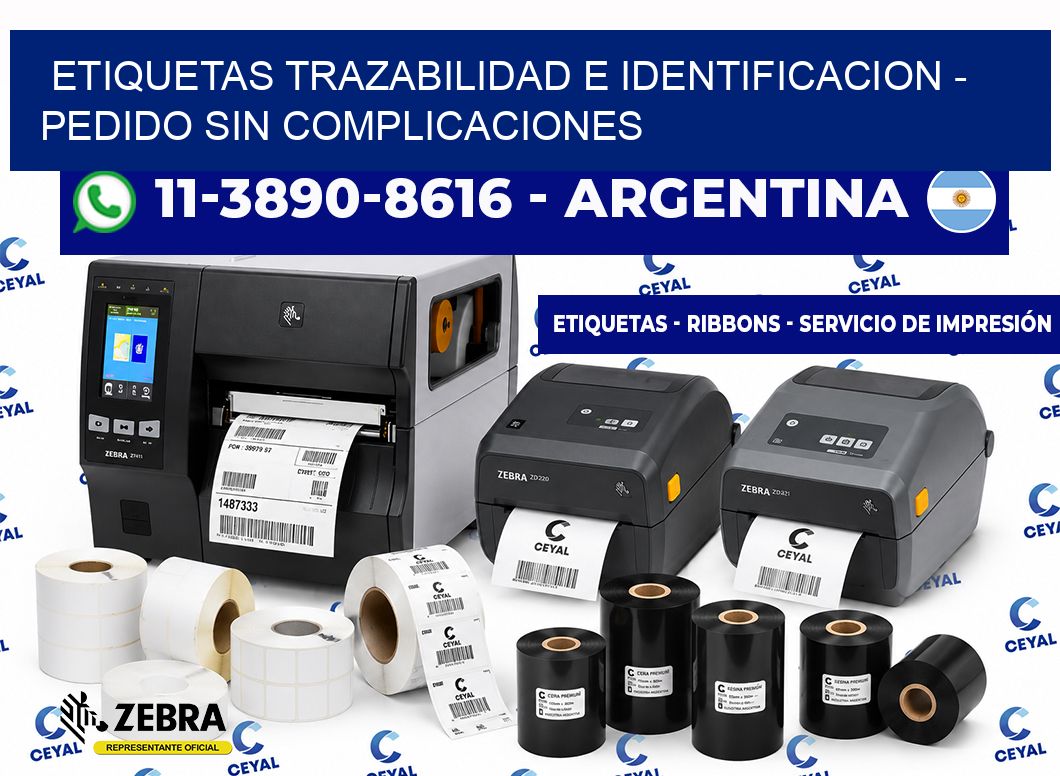ETIQUETAS TRAZABILIDAD E IDENTIFICACION - Pedido sin complicaciones