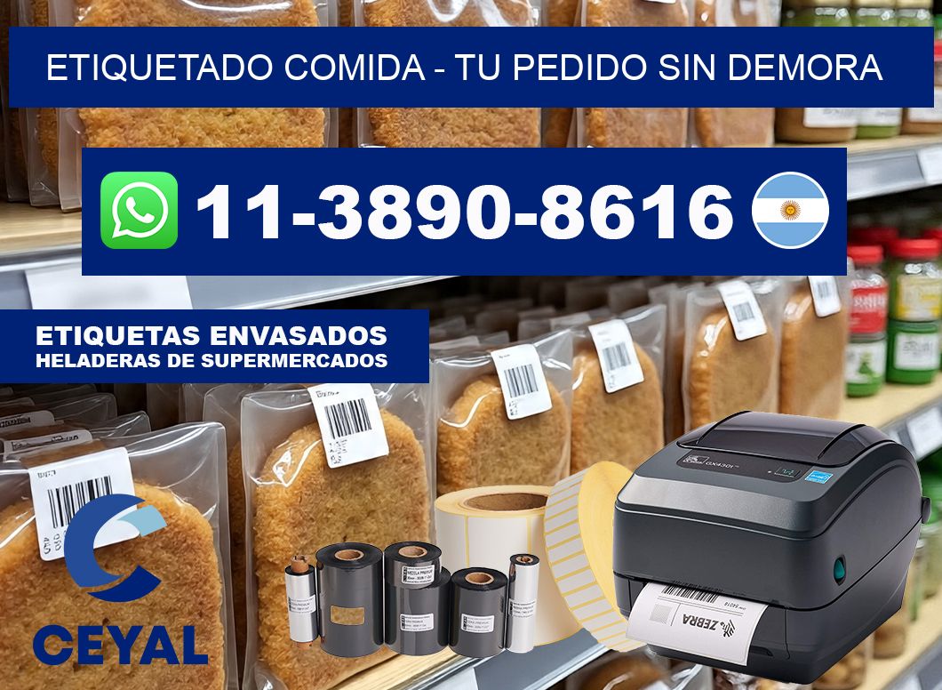 Etiquetado comida - Tu pedido sin demora