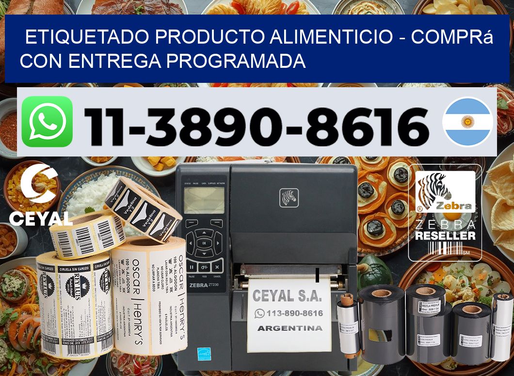 Etiquetado producto alimenticio - Comprá con entrega programada