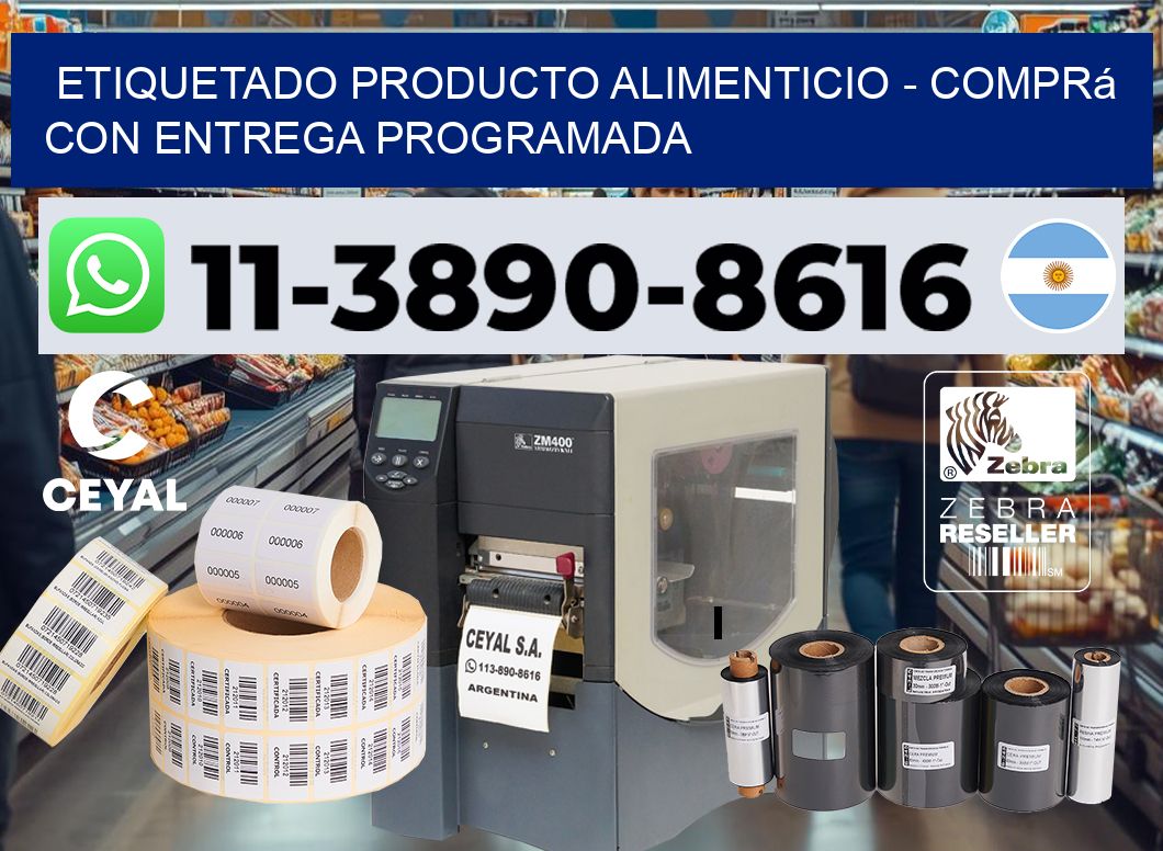 Etiquetado producto alimenticio - Comprá con entrega programada