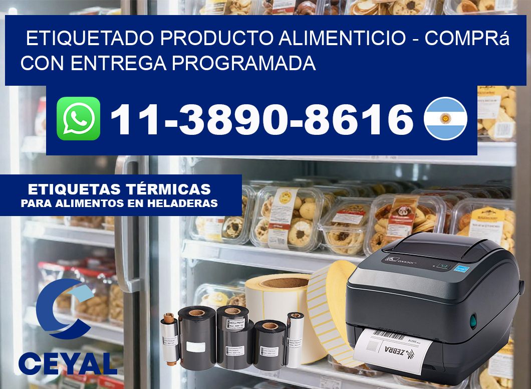 Etiquetado producto alimenticio – Comprá con entrega programada