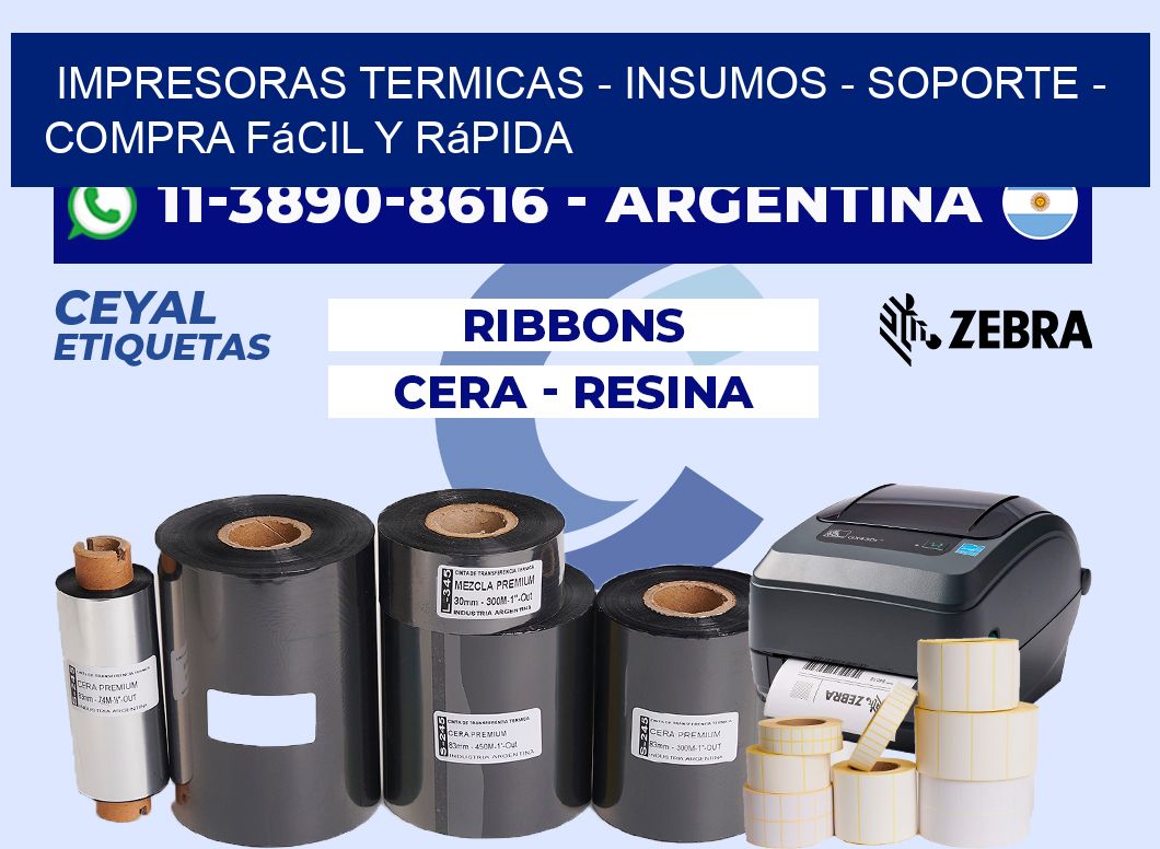 IMPRESORAS TERMICAS - INSUMOS - SOPORTE - Compra fácil y rápida