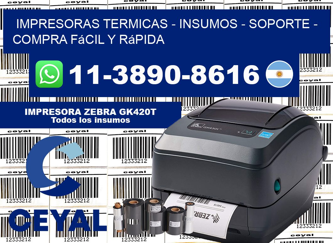 IMPRESORAS TERMICAS – INSUMOS – SOPORTE – Compra fácil y rápida