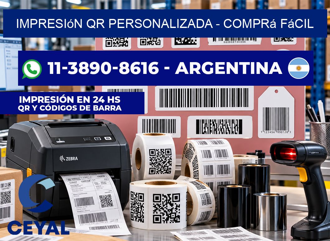 Impresión QR Personalizada - Comprá fácil